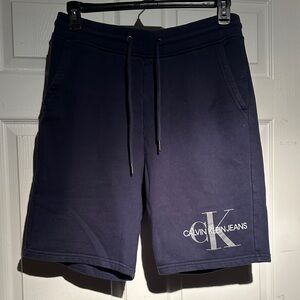 Calvin Klein Jeans Men's Dark Blue Athletic Shorts
